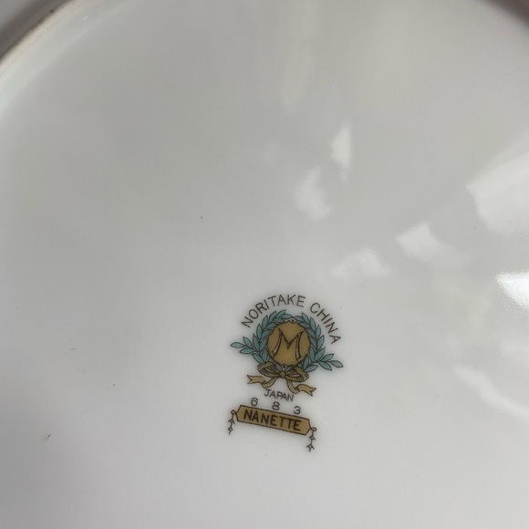 Vintage Noritake Nanette square salad plate set of 4 - Picture 4 of 4